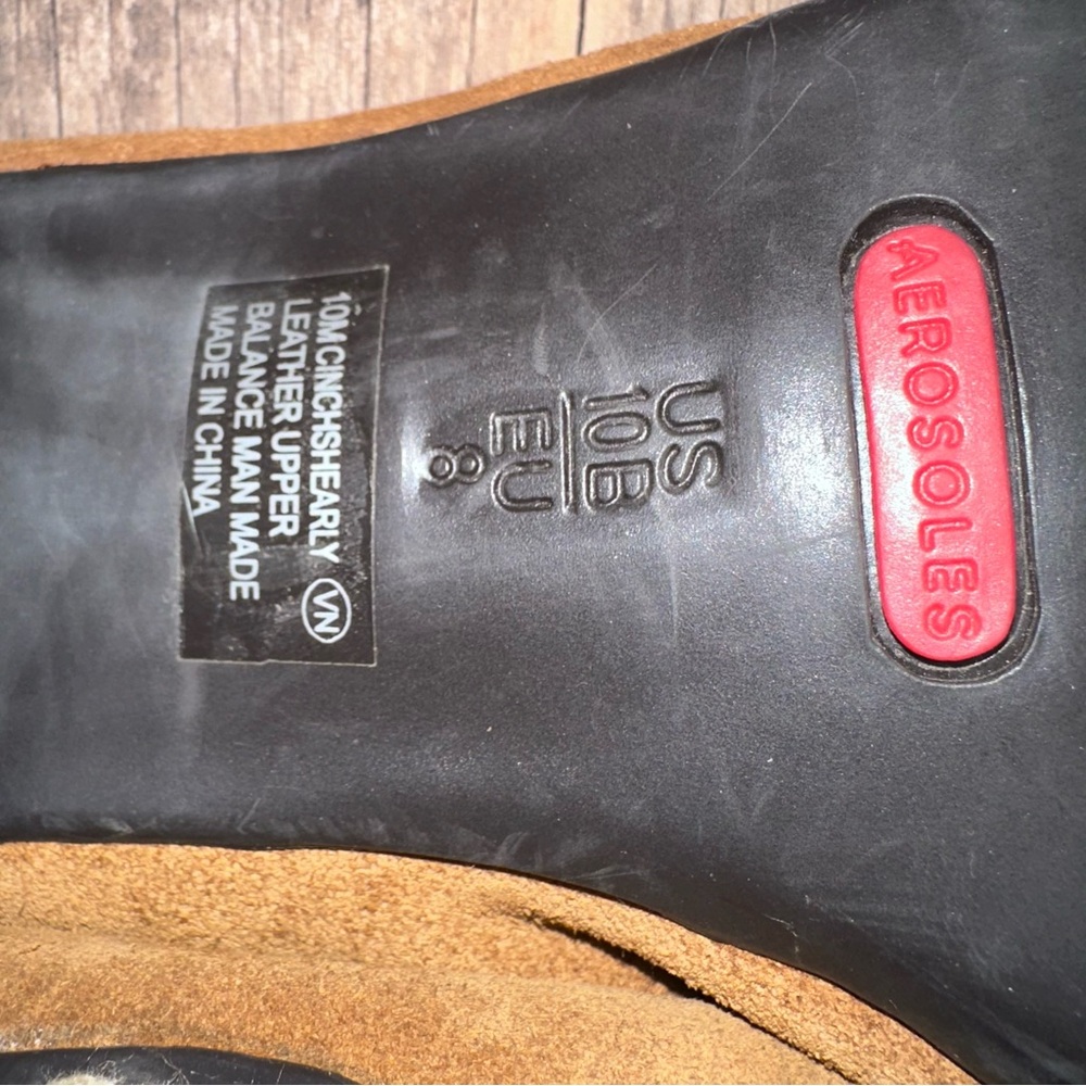 Aerosoles Cinch Shearly Leather Upper Clog Slip On - Picture 10 of 10